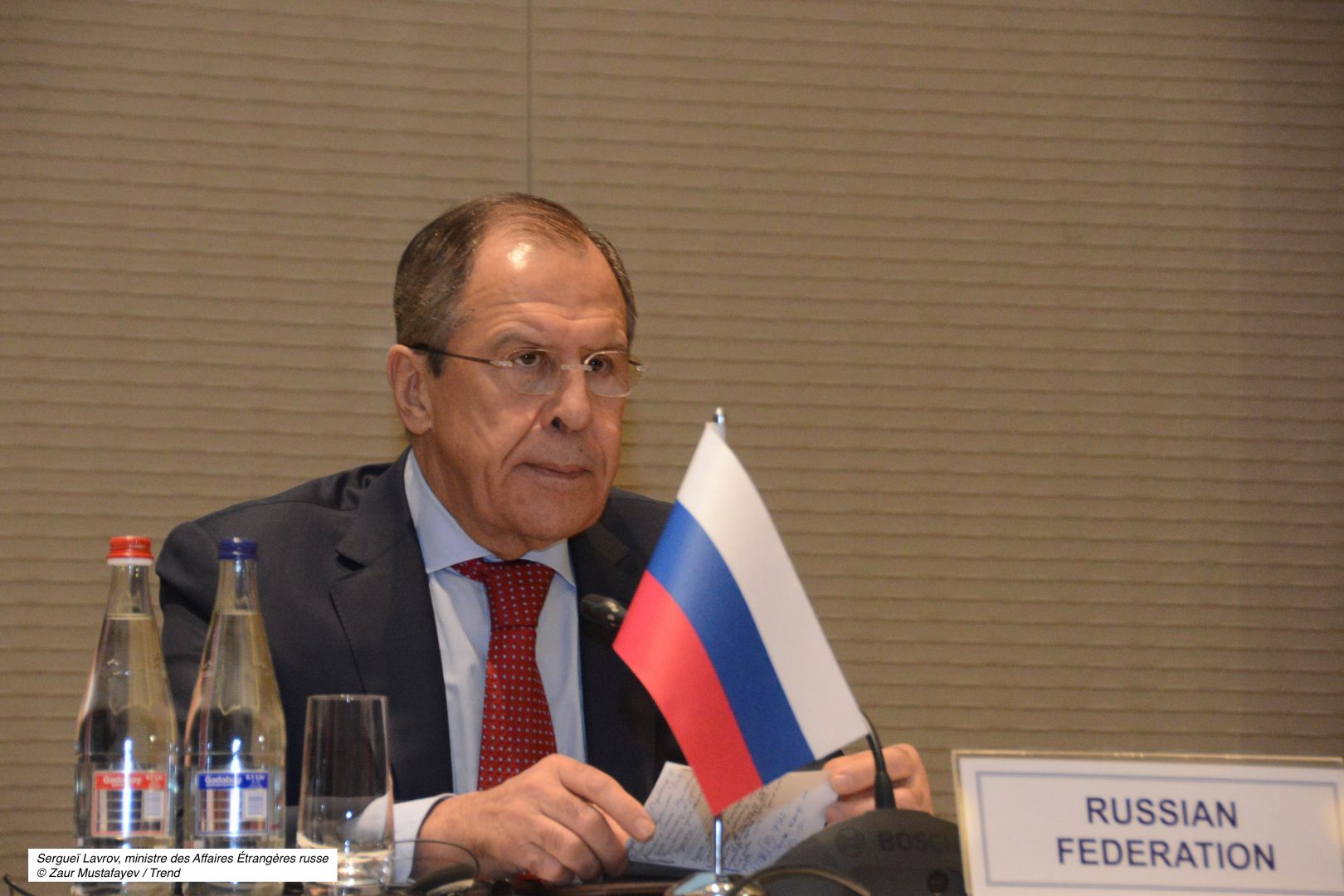 Certaines déclarations de responsables arméniens provoquent des tensions, dit le ministre russe Sergueï Lavrov