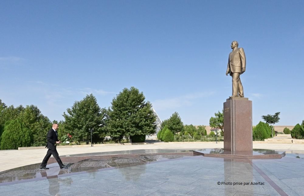 Déplacement du président Ilham Aliyev dans la région de Goboustan