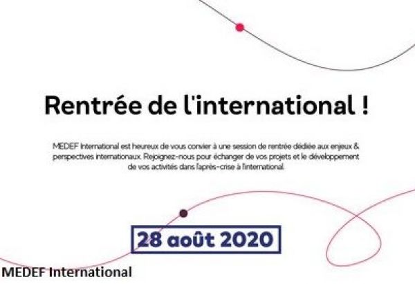 MEDEF International : Rentrée de l'international !