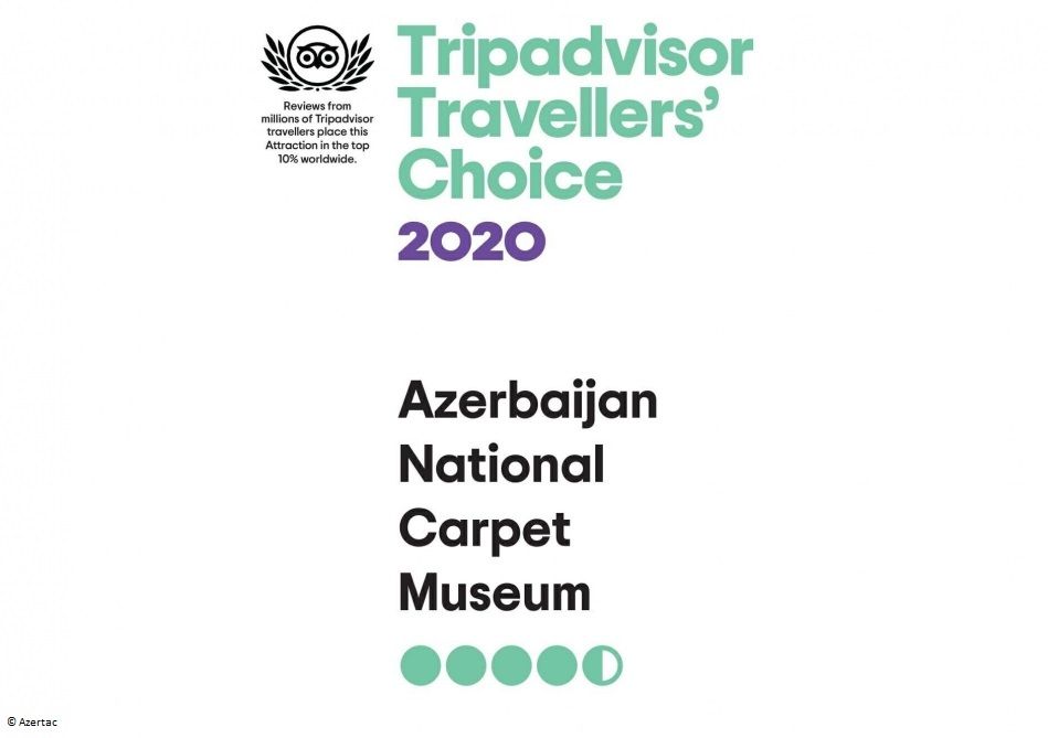 Le Musée national du Tapis d'Azerbaïdjan a de nouveau reçu le certificat « TripAdvisor Travellers’ Choice »