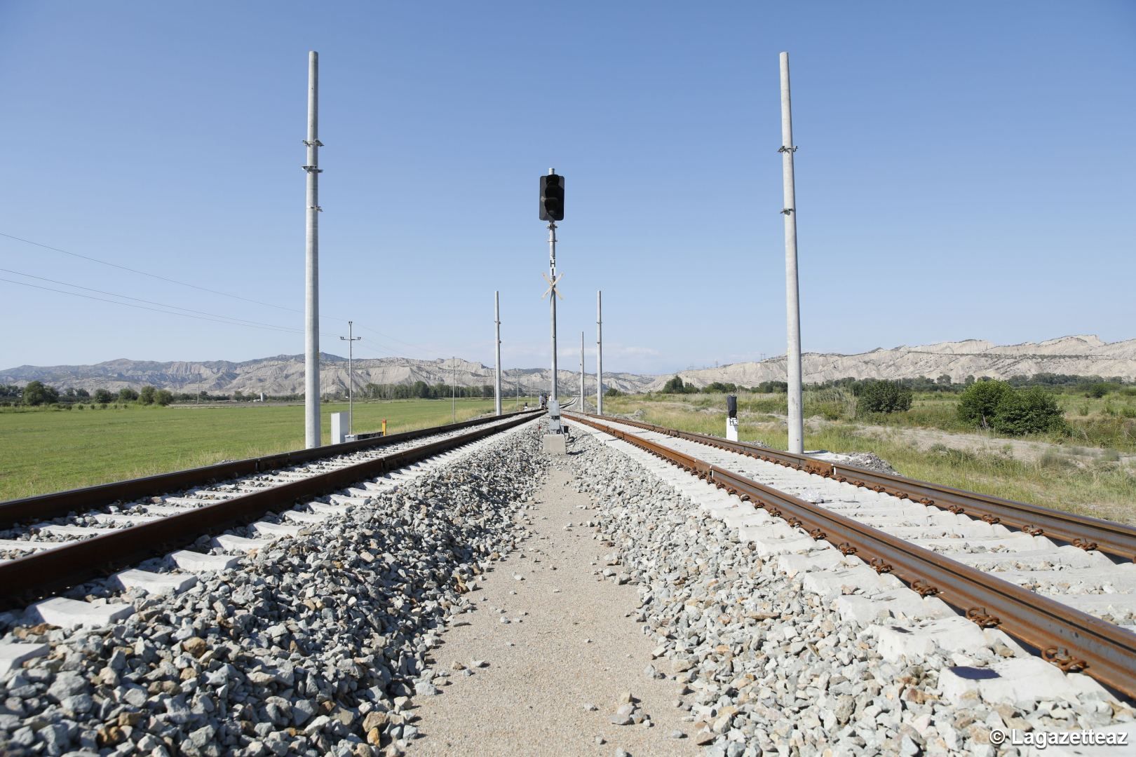Les travaux d'infrastructure sur la section géorgienne de la nouvelle ligne ferroviaire Bakou-Tbilissi-Kars (BTK) battent leur plein