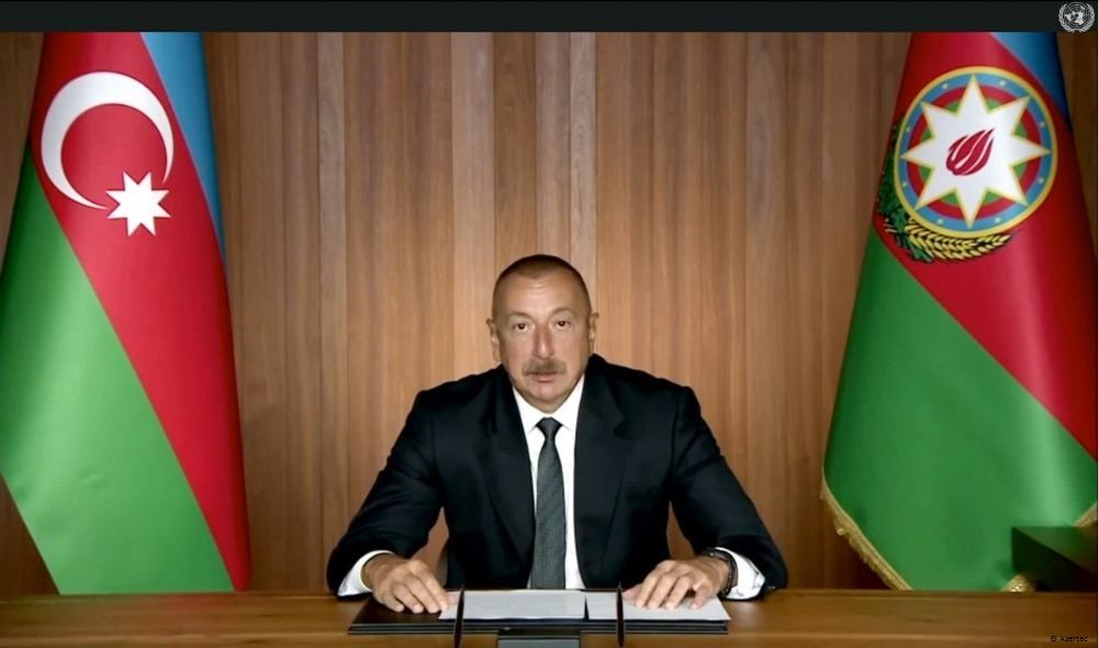 Une réunion de haut niveau consacrée au 75e anniversaire de l'ONU se tient en marge de la 75e session de l'Assemblée générale de l'ONU, et Ilham Aliyev, président azerbaïdjanais et président du MNA, a pris la parole par visioconférence lors de la réunion