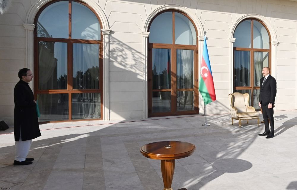 Le président Ilham Aliyev reçoit les lettres de créance du nouvel ambassadeur du Pakistan
