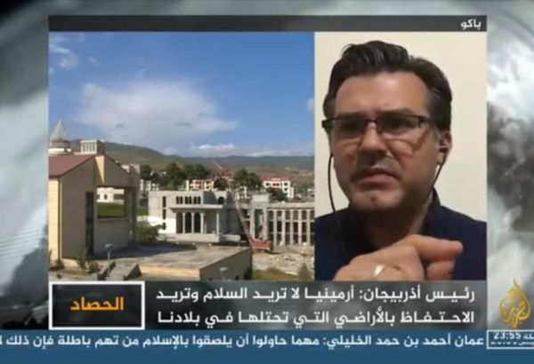 Rufiz Hafizoglu sur la chaîne de TV « Al-Jazeera » : L'Arménie prend les civils azerbaïdjanais pour cible (PHOTOS/VIDÉO)