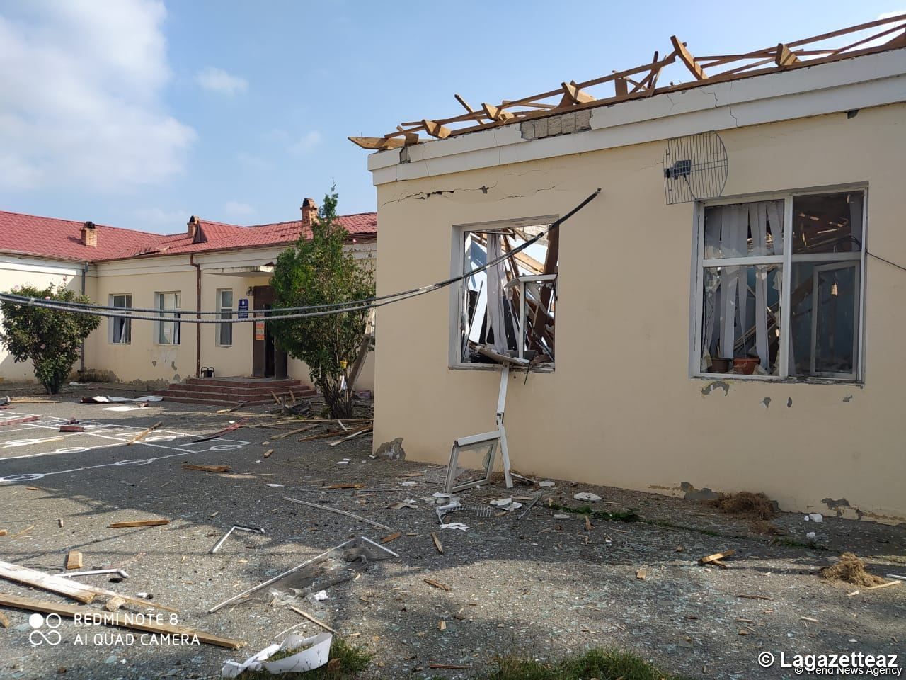École détruite à la suite du bombardement de la région de Terter par l'Arménie (PHOTO/VIDEO)