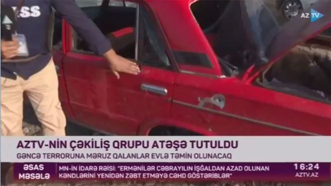 Les forces armées de l'Arménie ont tiré sur l'équipe de tournage de la chaîne de télévision AzTV à Agdam, un journaliste a été blessé (VIDEO)