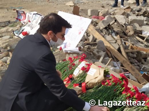 L'Ambassadeur d’Israël en Azerbaïdjan a visité la ville de Gandja, pilonnée par les forces arméniennes