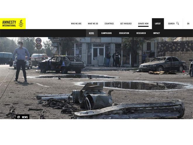 Amnesty International confirme que l'Arménie a tiré des roquettes à sous-munitions sur Berdé