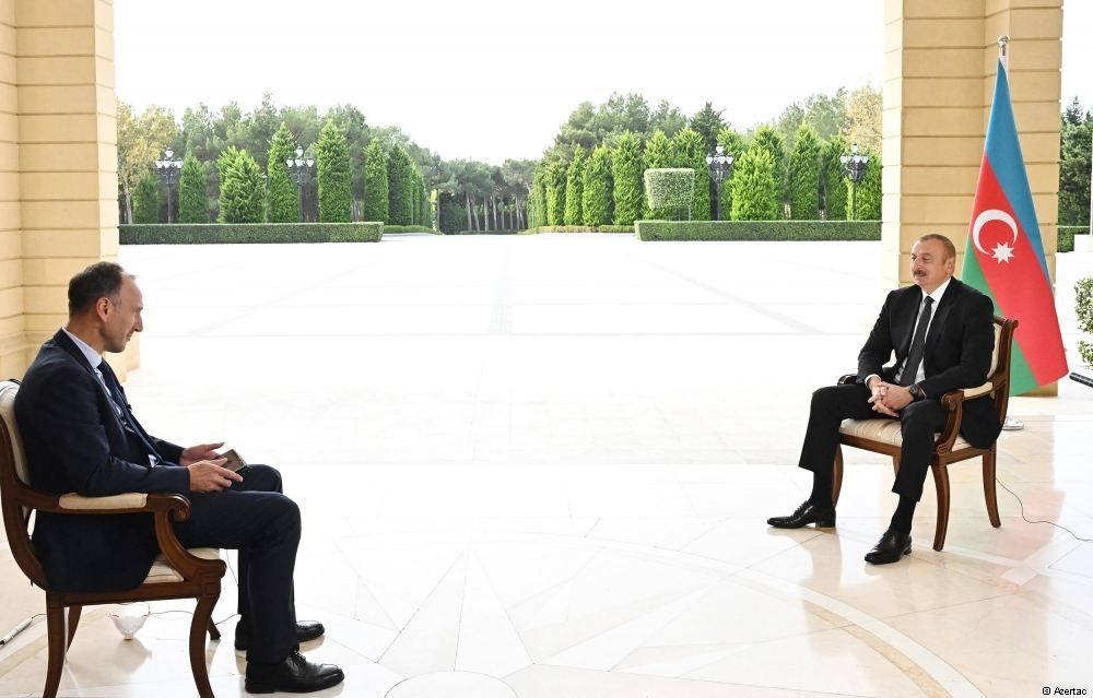 Le président Ilham Aliyev a accordé une interview à la chaîne de télévision allemande ARD