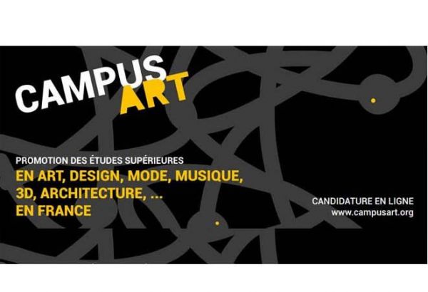 Campus Art France : Ouverture des candidatures en ligne aux formations en art, mode, design, musique, cinéma, patrimoine, architecture, ... en France pour la rentrée 2021 !