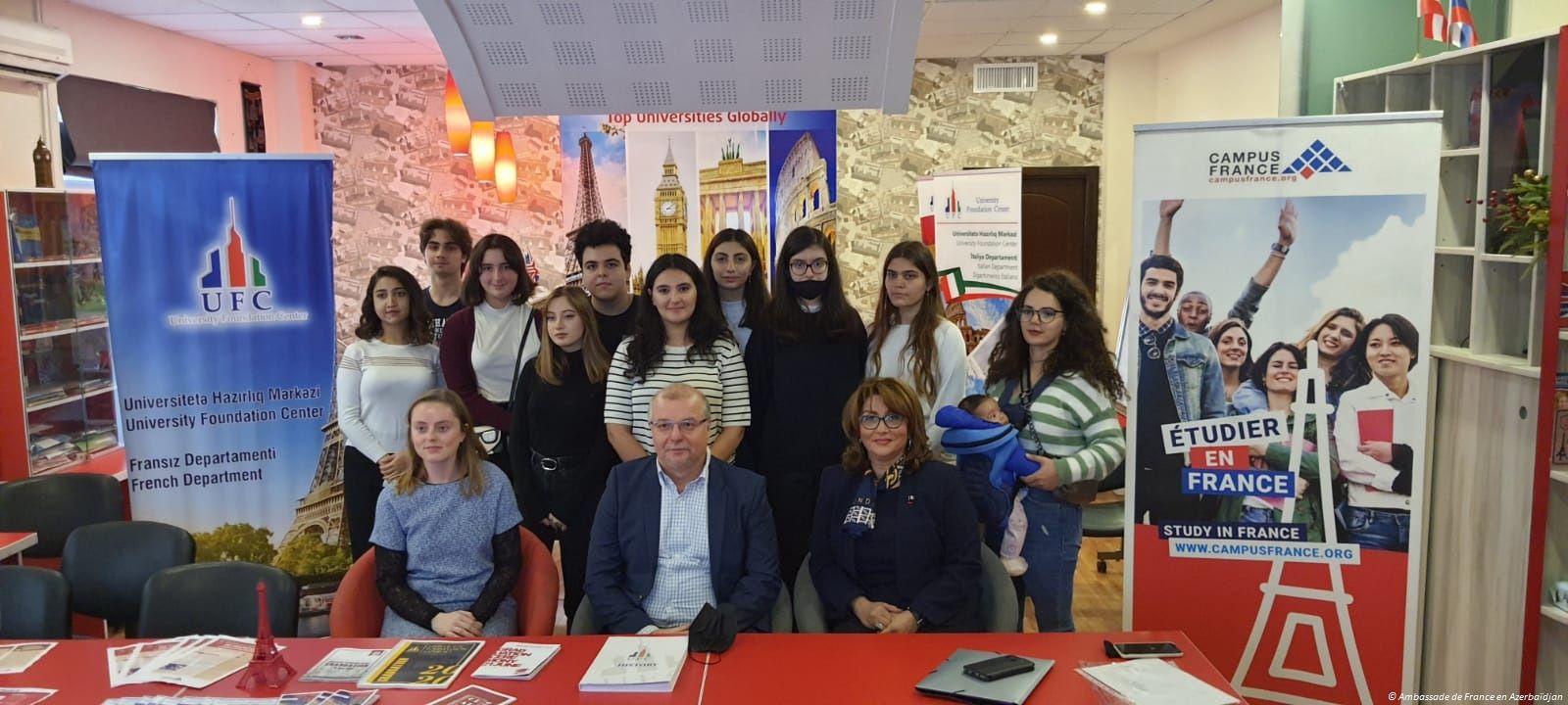 Ambassade de France en Azerbaïdjan : Rencontre avec les élèves francophones de l’UFC (University Foundation Courses)