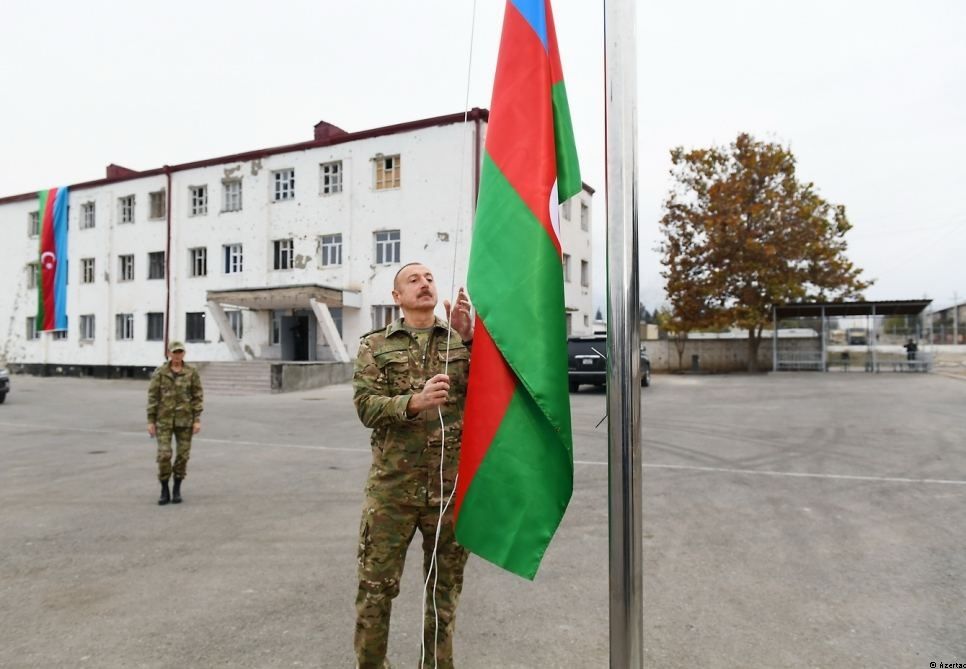 Ilham Aliyev : Le drapeau azerbaïdjanais hissé dans les terres libérées y flottera pour toujours