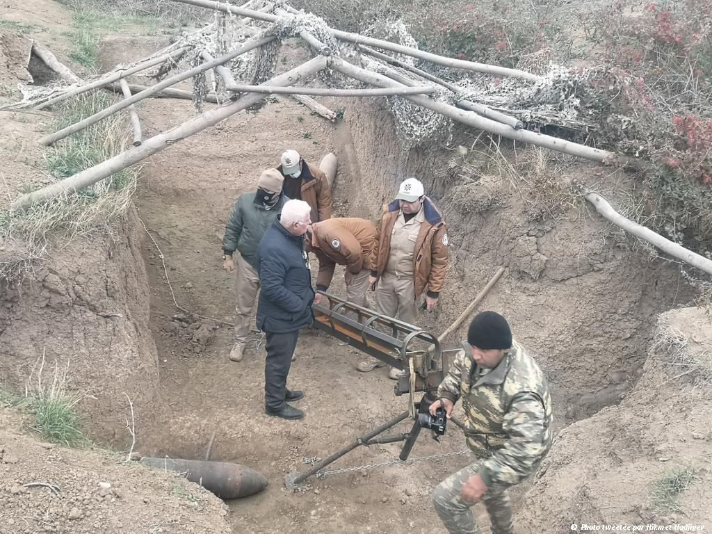 Un lanceur de missile fabriqué de manière artisanale a été trouvé dans la région de Fuzouli, libérée récemment de l’occupation arménienne