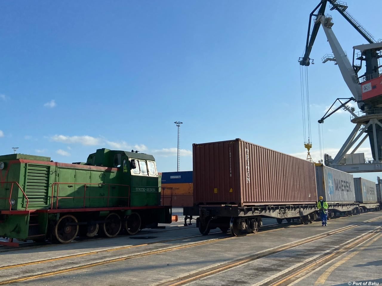 Le premier train de marchandises d'exportation envoyé depuis la Turquie vers la Chine via l'Azerbaïdjan est arrivé dans la ville de Khorgos