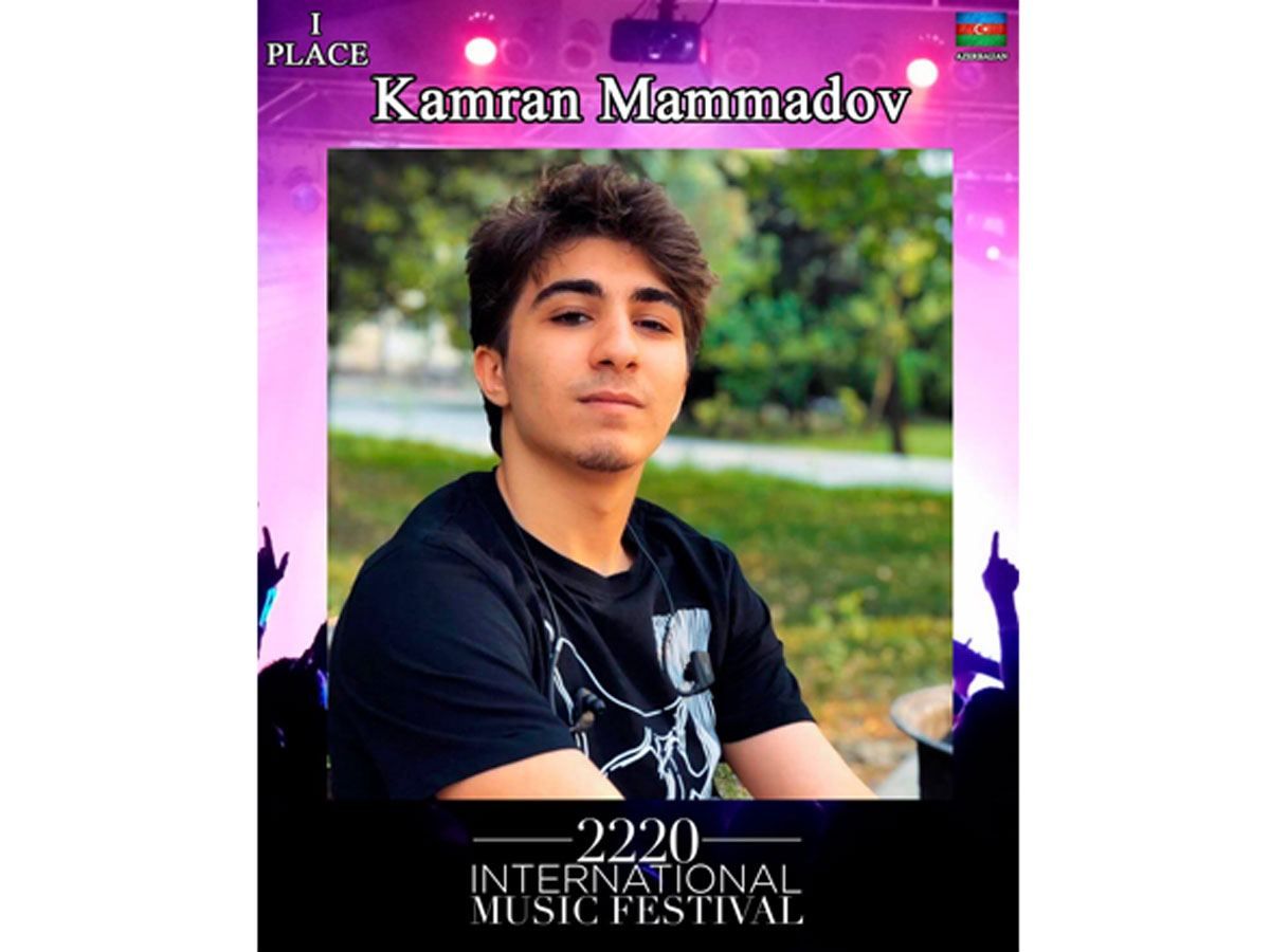 Le jeune vocaliste azerbaïdjanais Kamran Mammadov a remporté le groupe senior du « 2020 International Music Festival » en Ukraine