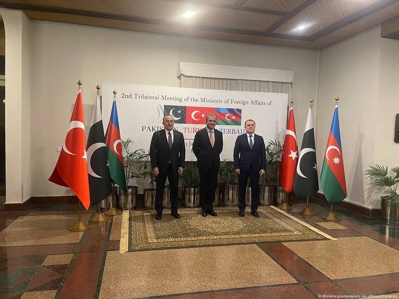 Déclaration d'Islamabad adoptée par les ministres des Affaires étrangères de l'Azerbaïdjan, du Pakistan et de la Turquie (PHOTO)