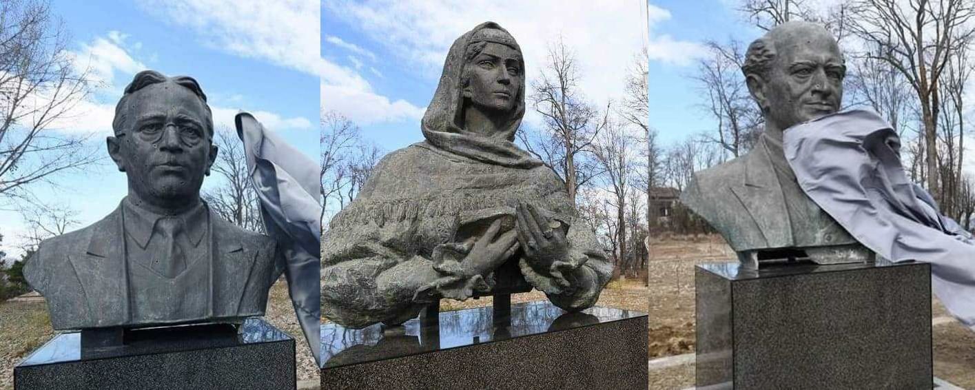 Avec le retour de bustes des arrtistes azerbaïdjanais exceptionnels Khurshidbanu Natavan, Uzeyir Hadjibeyli et Bulbul, la renaissance culturelle de Choucha commence (PHOTO)