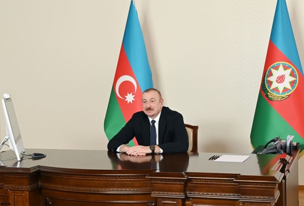 Le président Ilham Aliyev s'entretient par visioconférence avec Ismaïl Serageldin