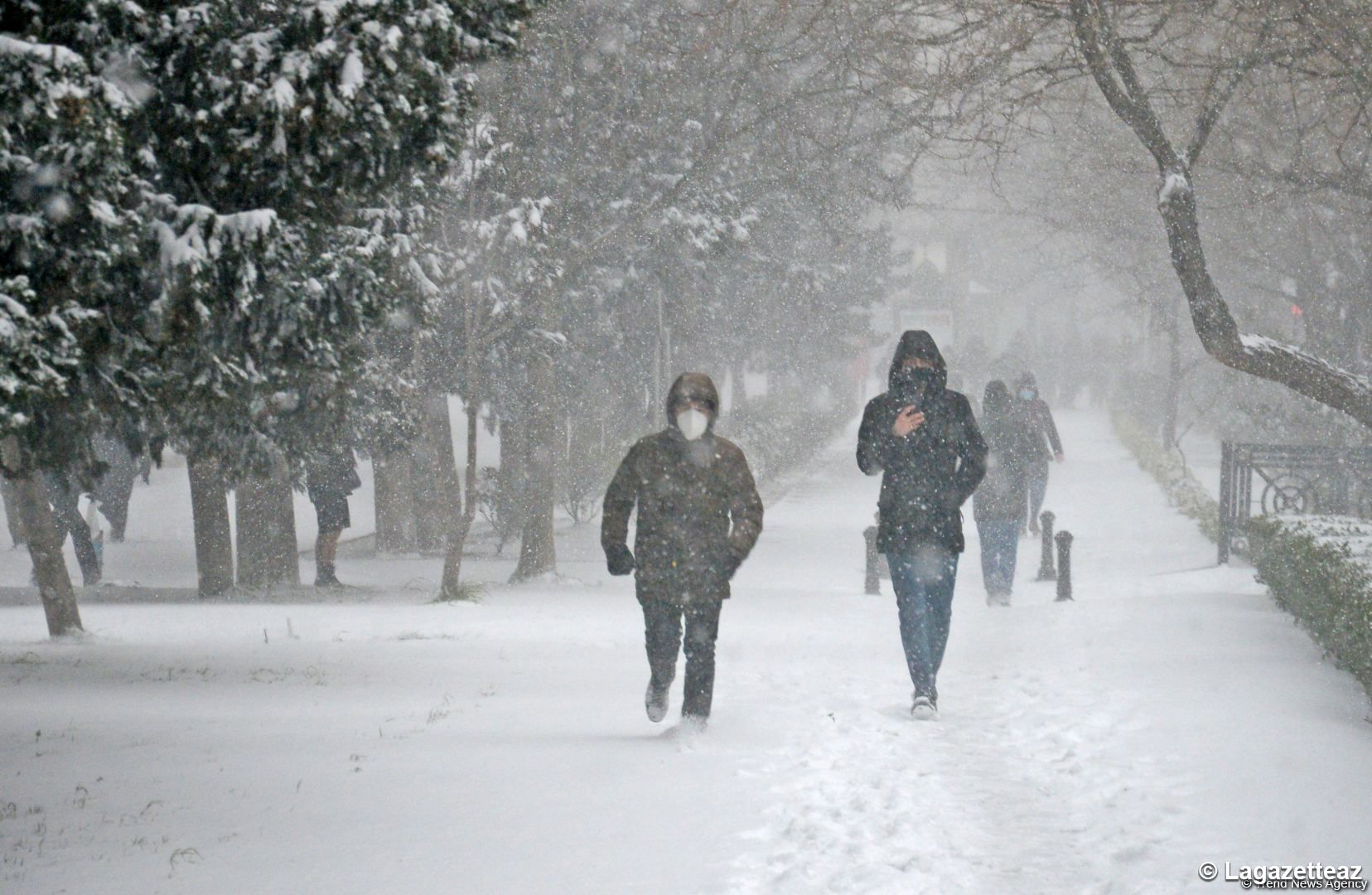 Le jour d'hiver le plus froid à Bakou (PHOTO)