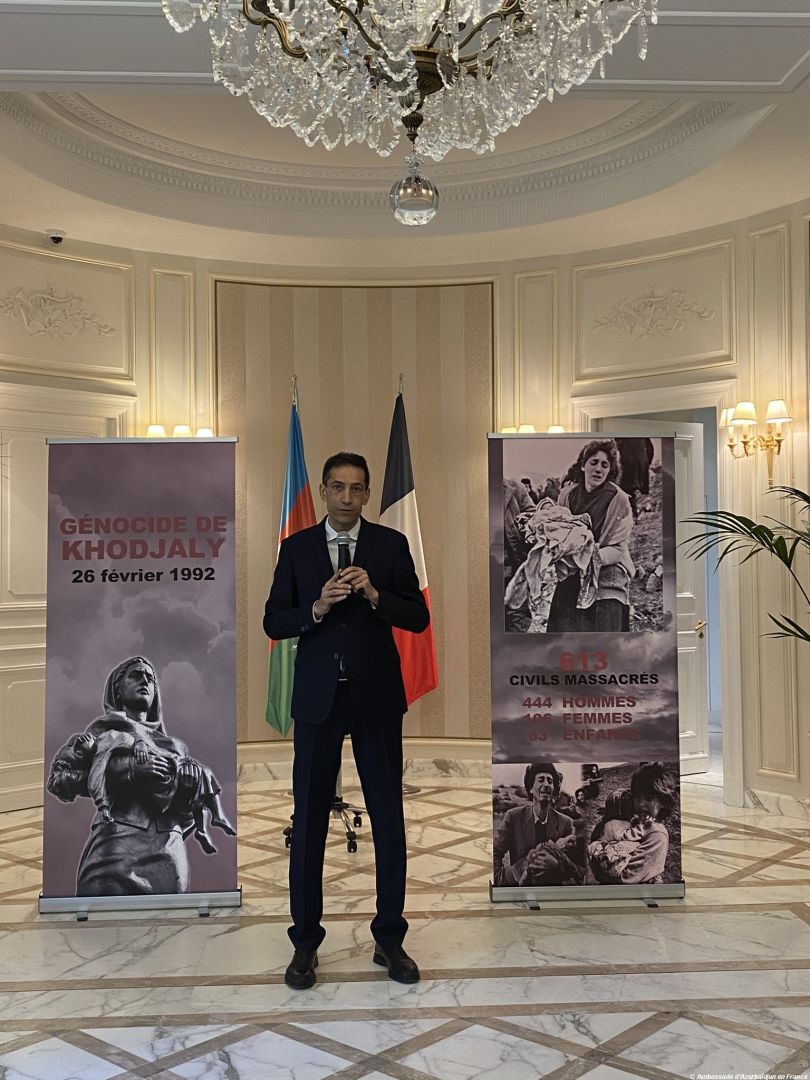 L´Ambassade d'Azerbaïdjan en France a rendu hommage aux victimes innocentes du génocide de Khodjaly