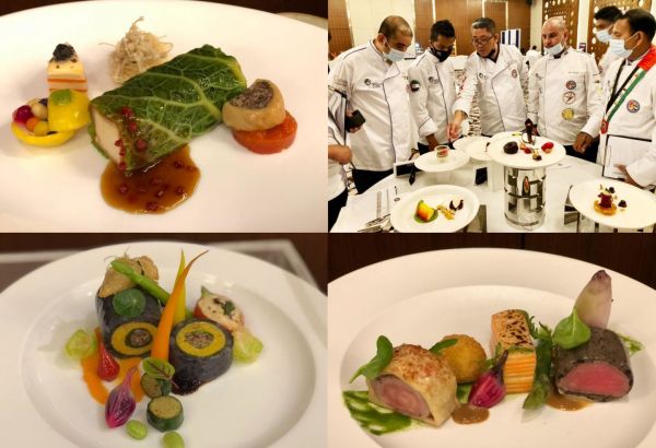 Expo Culinaire 2021 : un chef azerbaïdjanais évalue des plats internationaux à Dubaï - PHOTO