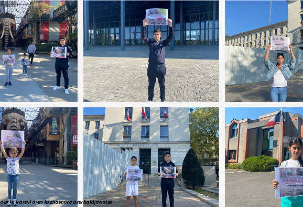 France : manifestation des Azerbaïdjanais « Nous exigeons les cartes de champs de mines » à Nantes