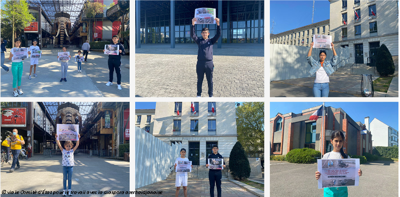 France : manifestation des Azerbaïdjanais « Nous exigeons les cartes de champs de mines » à Nantes