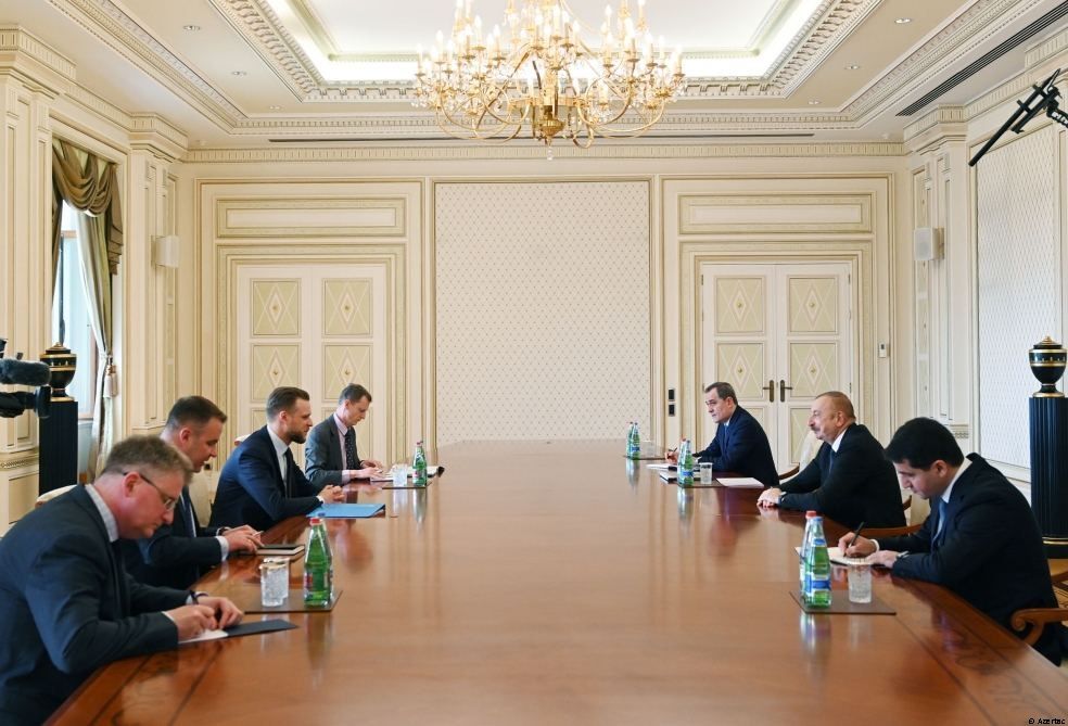 Le président Ilham Aliyev reçoit une délégation menée par le ministre lituanien des Affaires étrangères