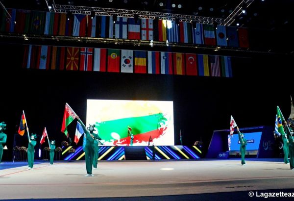 Bakou accueille la cérémonie d'ouverture de la Coupe du Monde de Gymnastique Rythmique