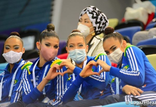 Les meilleurs moments de la première journée de la Coupe du Monde de Gymnastique Rythmique à Bakou - PHOTO