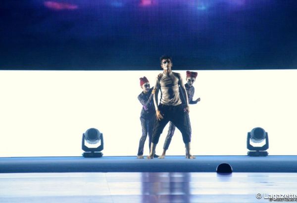 La cérémonie de clôture des compétitions mondiales par groupe d'âge de gymnastique aérobic s'est tenue à Bakou