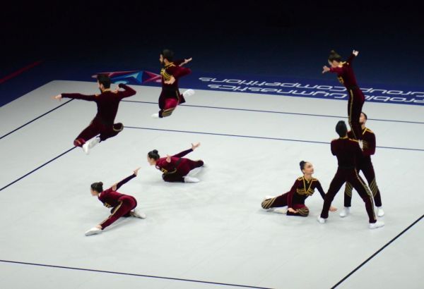 Bakou : l'équipe azerbaïdjanaise s'est qualifiée pour les finales du 16e championnat du monde de gymnastique aérobic dans le programme d'aérodanse - PHOTO