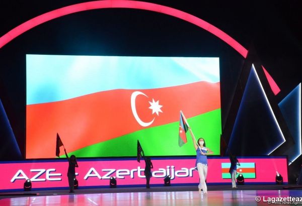 Bakou accueille la cérémonie de clôture du 16e championnat du monde de gymnastique aérobic - PHOTO