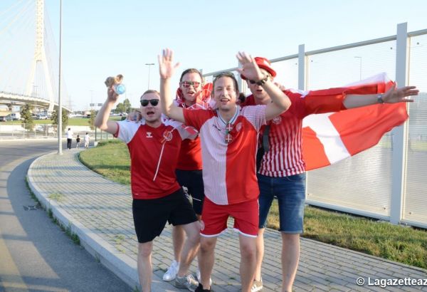 EURO 2020 en Azerbaïdjan : Les supporters arrivent au Stade olympique de Bakou