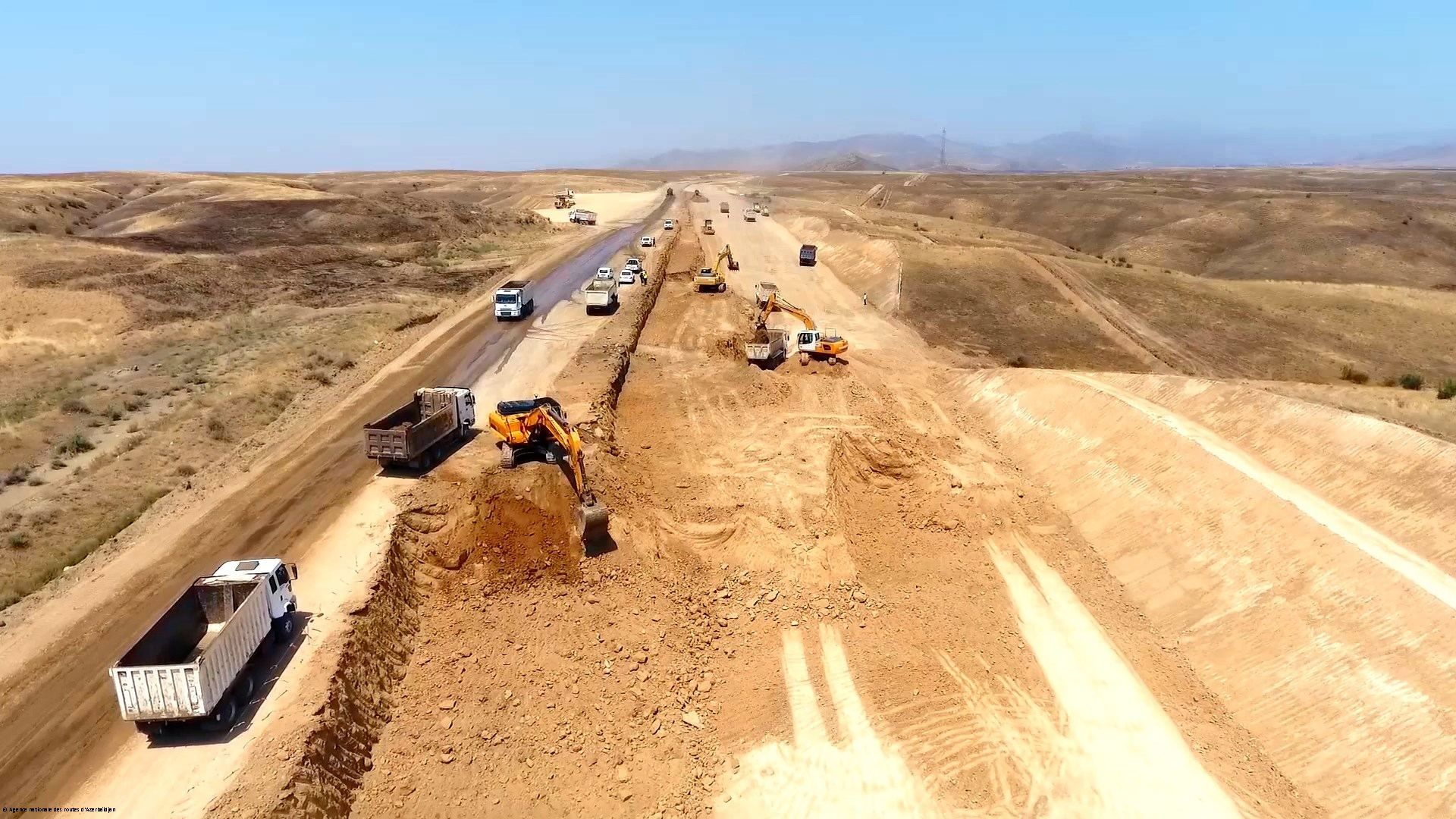 Azerbaïdjan : la construction de la route Hadrout-Djabraïl-Chukurbayli est en cours