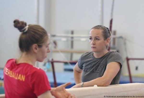 La gymnaste azerbaïdjanaise Marina Nekrasova se prépare pour les Jeux Olympiques de Tokyo 2020