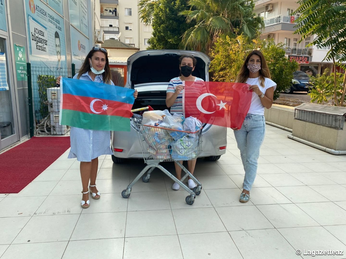 La Société de culture et de solidarité Azerbaïdjan-Antalya participe à la campagne d'aide liée aux incendies en Turquie