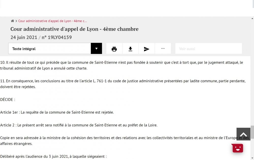 Le tribunal administratif de Lyon annule la "charte d'amitié" signée en 2015 à l'instigation du lobby arménien entre les villes françaises de Saint-Étienne, Bourg-lès-Valence, Décines-Charpieu et les villes azerbaïdjanaises de Choucha et Khodjavend