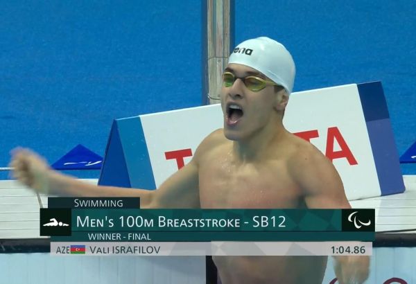 L'athlète azerbaïdjanais Veli Israfilov remporte la médaille d'or aux Jeux paralympiques de Tokyo