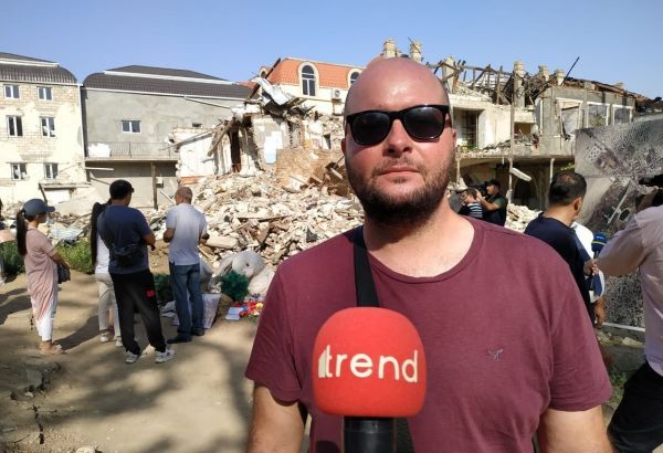 Visite des représentants des médias étrangers en Azerbaïdjan : « C'est terrible de voir ce que la guerre peut faire aux gens ordinaires », dit un reporter de Macédoine du Nord