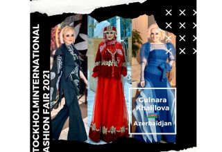 Une collection de la styliste azerbaïdjanaise Gulnara Khalilova présentée à la Stockholm International Fashion Fair