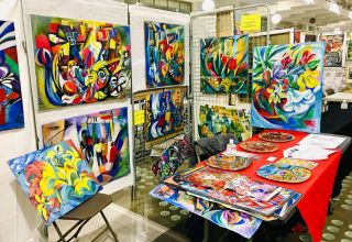 Des œuvres d'une artiste azerbaïdjanaise exposées à l'Hôtel de Ville de Boulogne-Billancourt en France