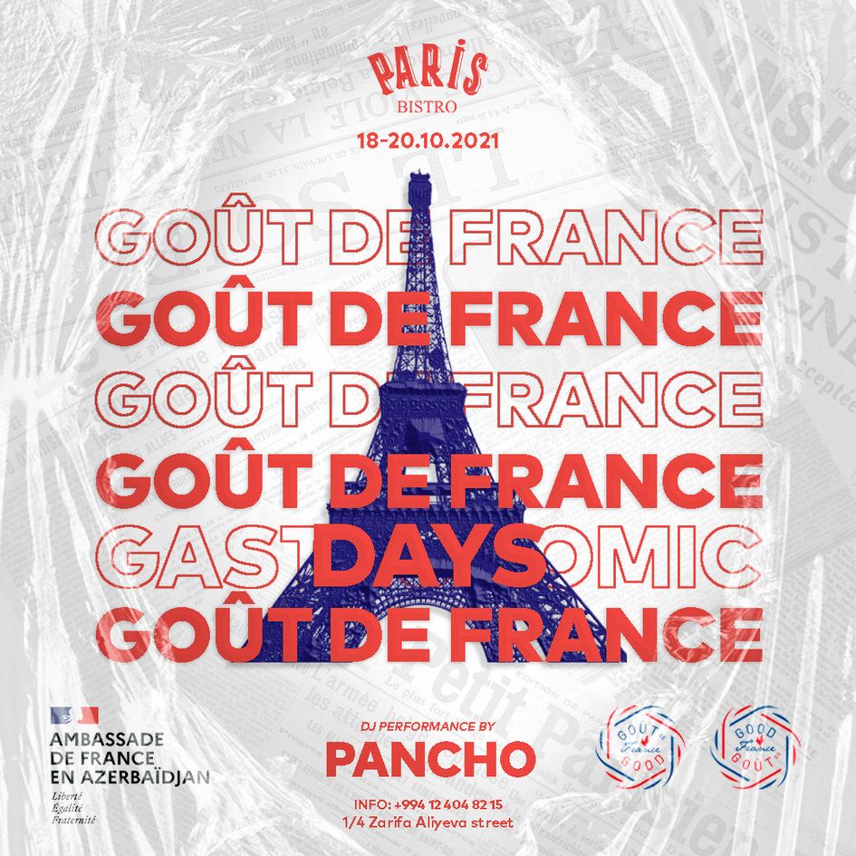 Saison gastronomique « Goût de/Good France » à Bakou, c’est très bientôt !