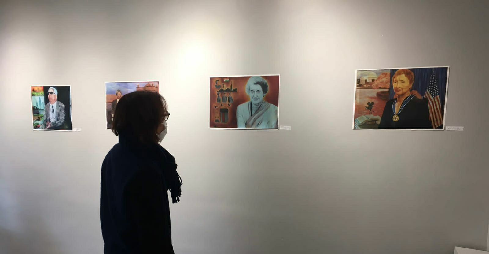 13 portraits du peintre azerbaïdjanais Nihad Aliyev exposés à la Galerie Beauté Matine Calme à Paris - Gallery Image