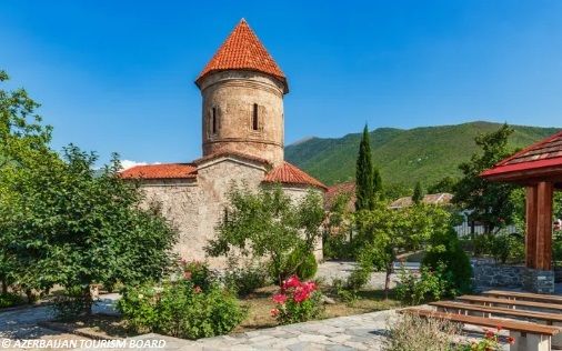 Église de Kish à Sheki. La région est le berceau du piti, un copieux plat de ragoût. 