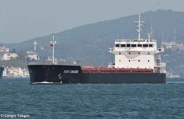UN NAVIRE MARCHAND TURC QUITTE LE PORT UKRAINIEN DE MARIOUPOL APRÈS DES DISCUSSIONS SUR LES CÉRÉALES AVEC MOSCOU