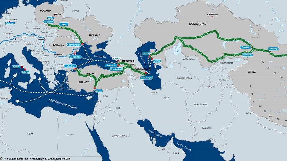 LA ROUTE DE TRANSPORT INTERNATIONAL TRANSCASPIENNE POURRAIT ÊTRE LA SOLUTION POUR RECONNECTER L'ASIE ET L'EUROPE A