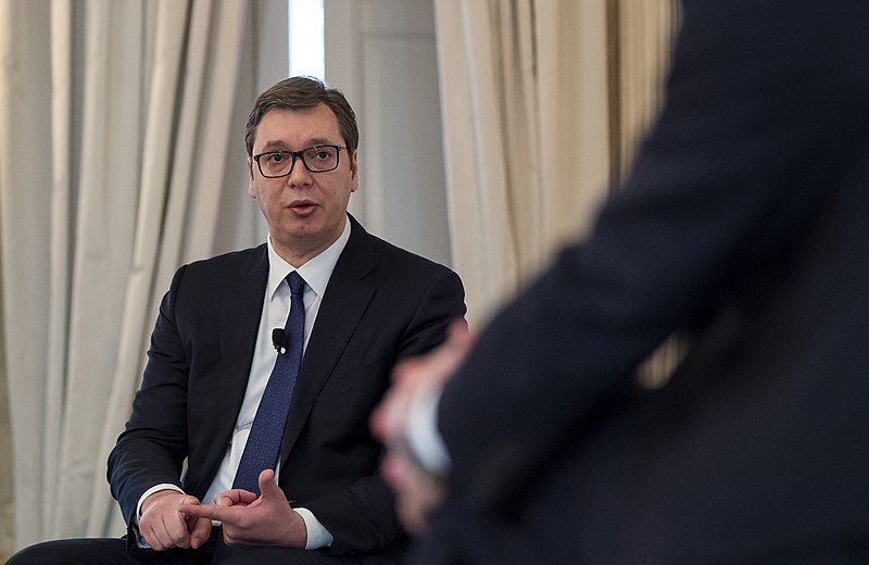 LE PRÉSIDENT SERBE ALEKSANDAR VUCIC ANNONCE DES ÉLECTIONS LÉGISLATIVES ANTICIPÉES DANS UN CONTEXTE DE PROTESTATIONS