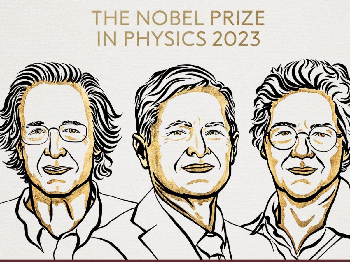 LE NOBEL DE PHYSIQUE AUX FRANÇAIS PIERRE AGOSTINI ET ANNE L'HUILLIER ET ÀFERENC KRAUSZ