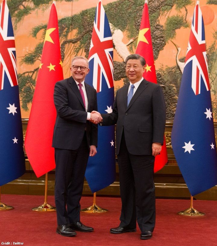 LA CHINE ET L'AUSTRALIE ASPIRENT À UN "BÉNÉFICE MUTUEL" APRÈS DES ANNÉES D'ANIMOSITÉ